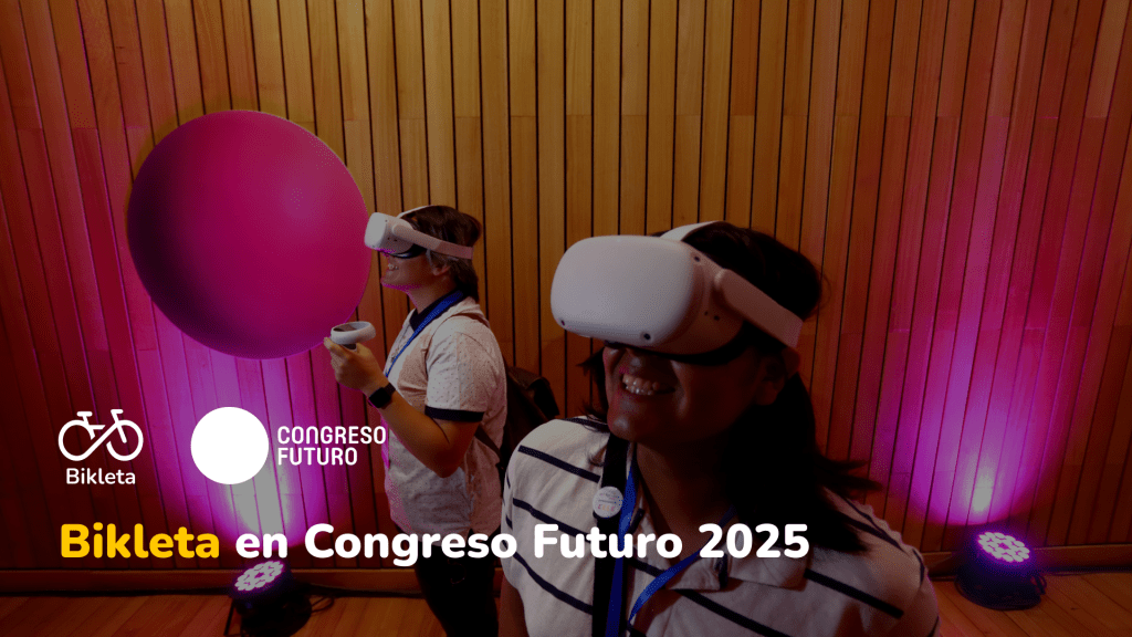 Bikleta App presente en Congreso Futuro 2025 para impulsar la movilidad sostenible.