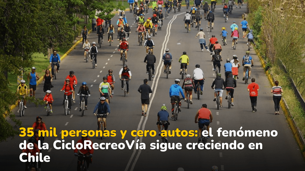 CicloRecreoVía: qué es, cómo funciona y por qué se convirtió en el panorama favorito de los domingos en Chile