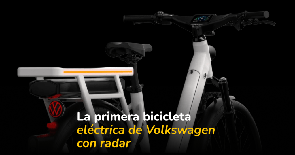 La bicicleta eléctrica de Volkswagen que quiere cambiar la seguridad al pedalear: incorpora radar, cámara trasera y alertas inteligentes