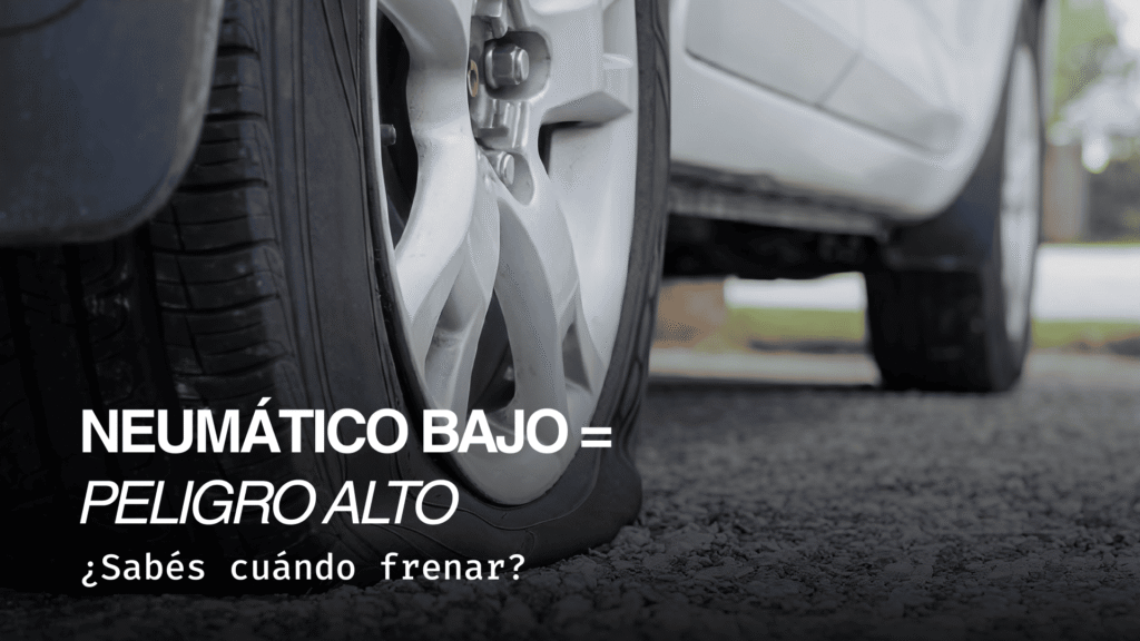 Presión neumáticos auto baja: ¿seguir manejando o frenar de inmediato?
