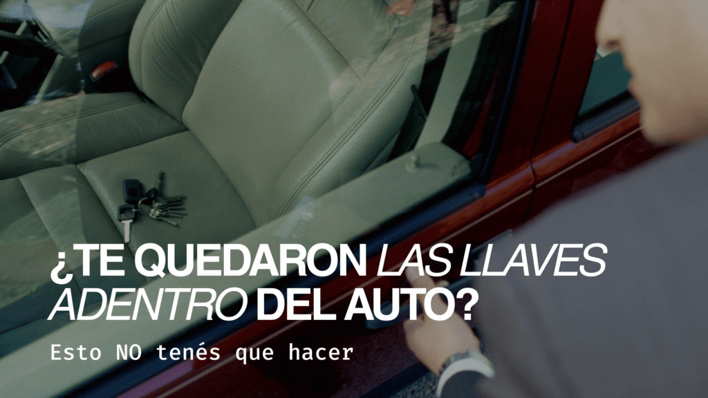 Llaves de auto: 5 errores que tenés que evitar si quedan adentro