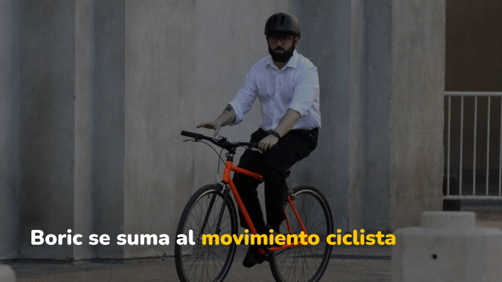 Gabriel Boric y su elección por la bicicleta. Movilidad sostenible desde la Presidencia