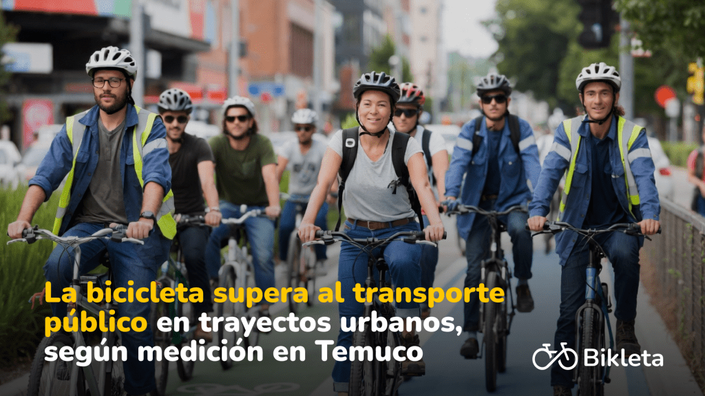 La bicicleta le gana al transporte público en ciudad: lo que demostró una medición real en Temuco