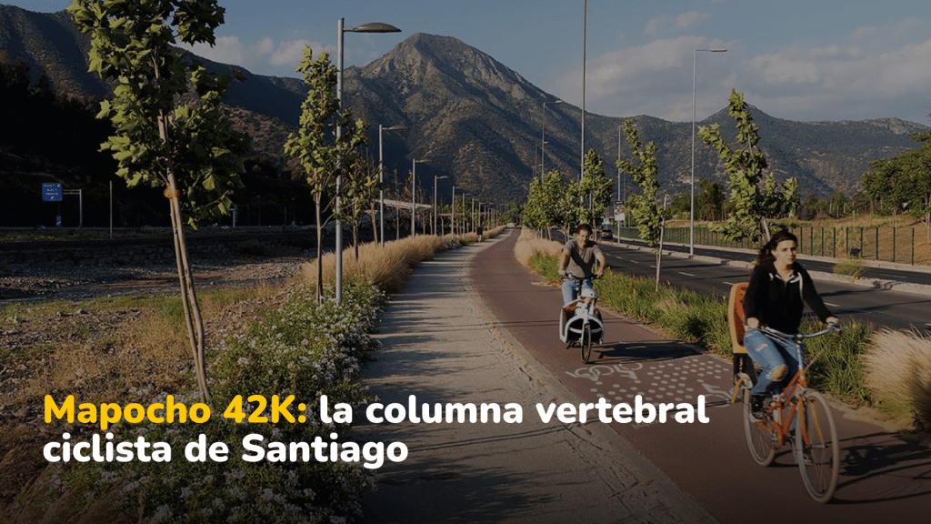 La ciclovía Mapocho 42K suma nuevo tramo y sigue consolidando la red ciclista más ambiciosa de Santiago
