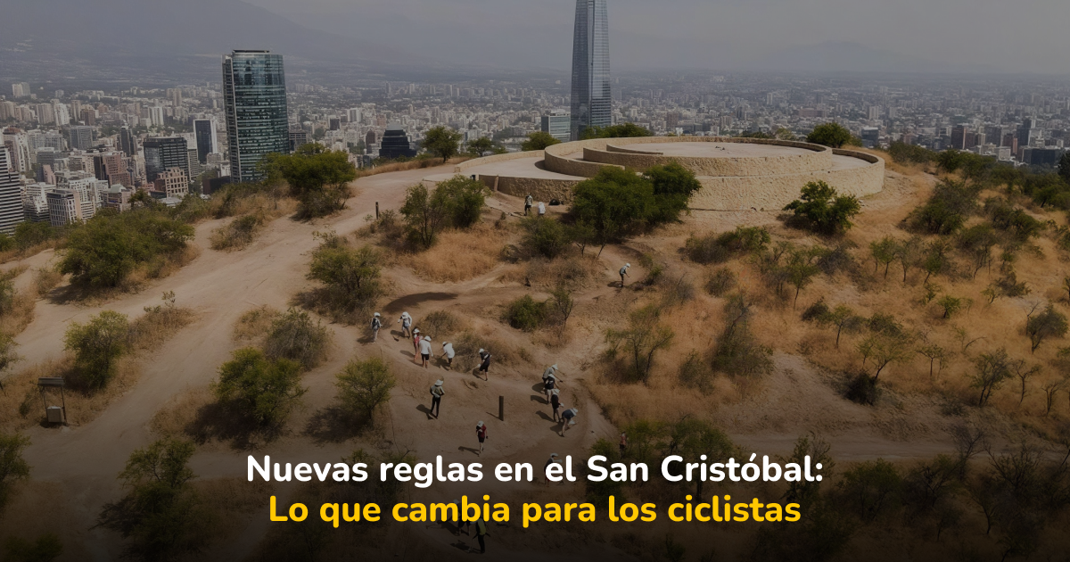 Cerro San Cristóbal en bicicleta: qué cambia para los ciclistas desde diciembre de 2026