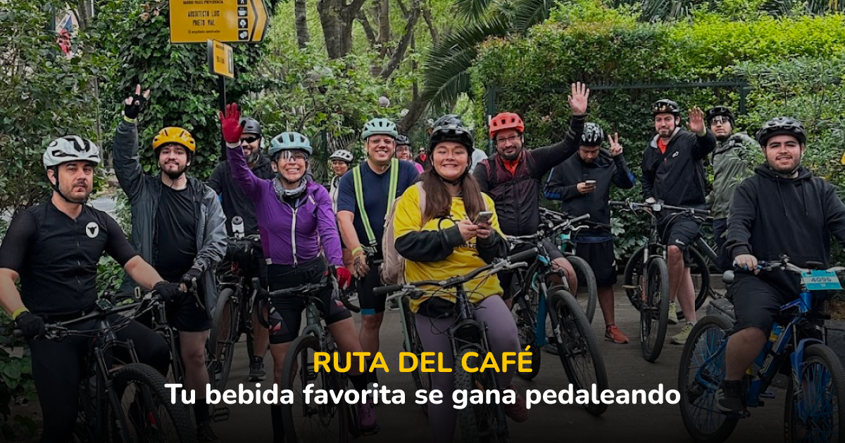 Ruta del Café en Santiago: más de 30 ciclistas, tres paradas y kilómetros que se convirtieron en café